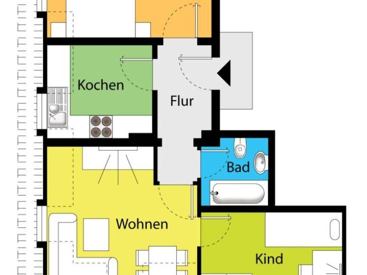 Gemütliche Wohnung mit EBK! Herrlicher Blick! - Foto 1