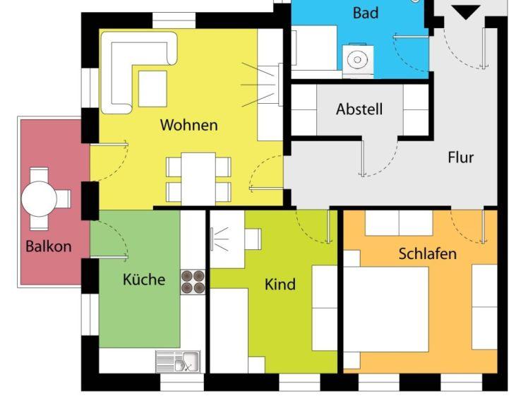 Verlockende Familienwohnung mit Balkon! Tageslichtbad! - Photo 1