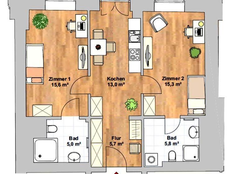 Tolle 2-Zimmer-Wohnung: Barrierefrei ... Balkon ... 2 Bäder ... Lift ... Ideal für WG - Photo 1