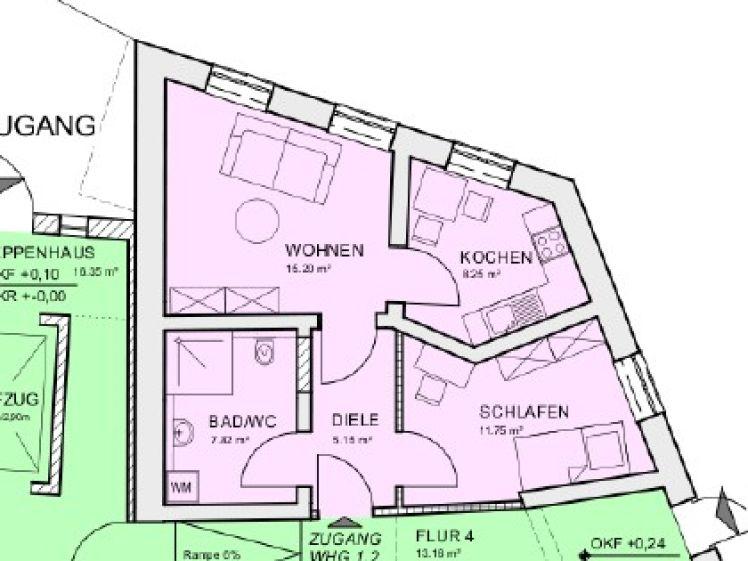Ab November * 2-Raum im Zentrum * barrierefrei * neues Laminat frisch renoviert - Photo 1