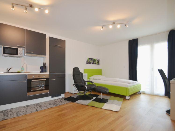 ab 01.10. frei 1-Zimmer-Apartment, bequem möbliert & voll ausgestattet, zentrale Lage Mörfelden - Foto 1