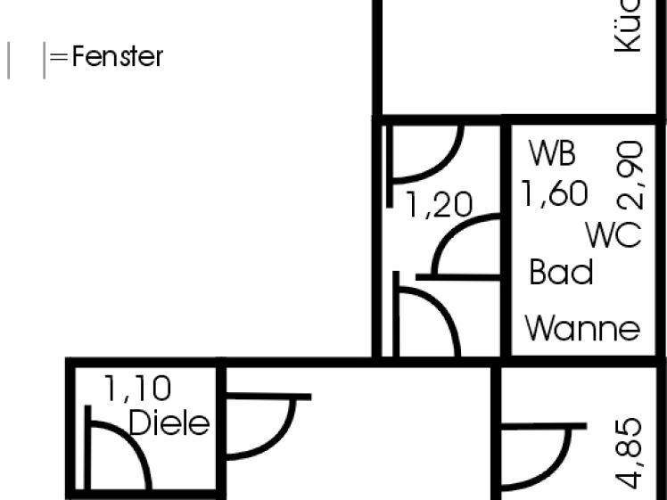 gemütliche 44 qm 2 Zimmer Wohnung zentral gelegen - Photo 1