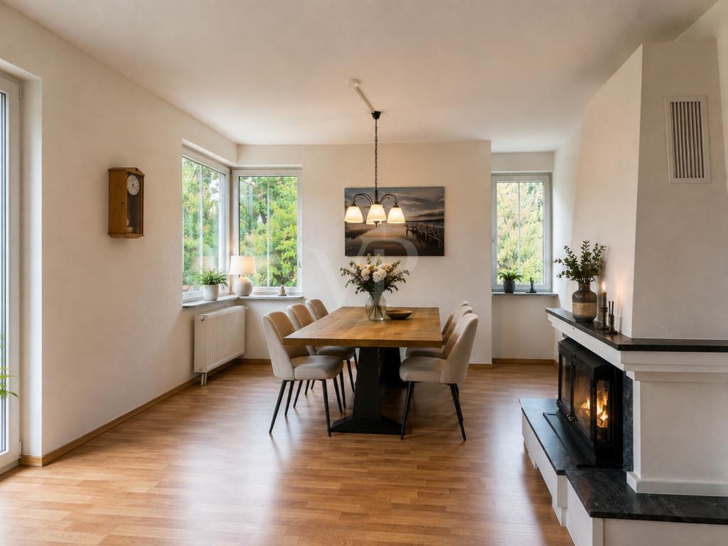 Großzügige 4-Zimmer-Wohnung mit Kamin, zwei Bädern und sonnigem Balkon in Rahnsdorf - Photo 5