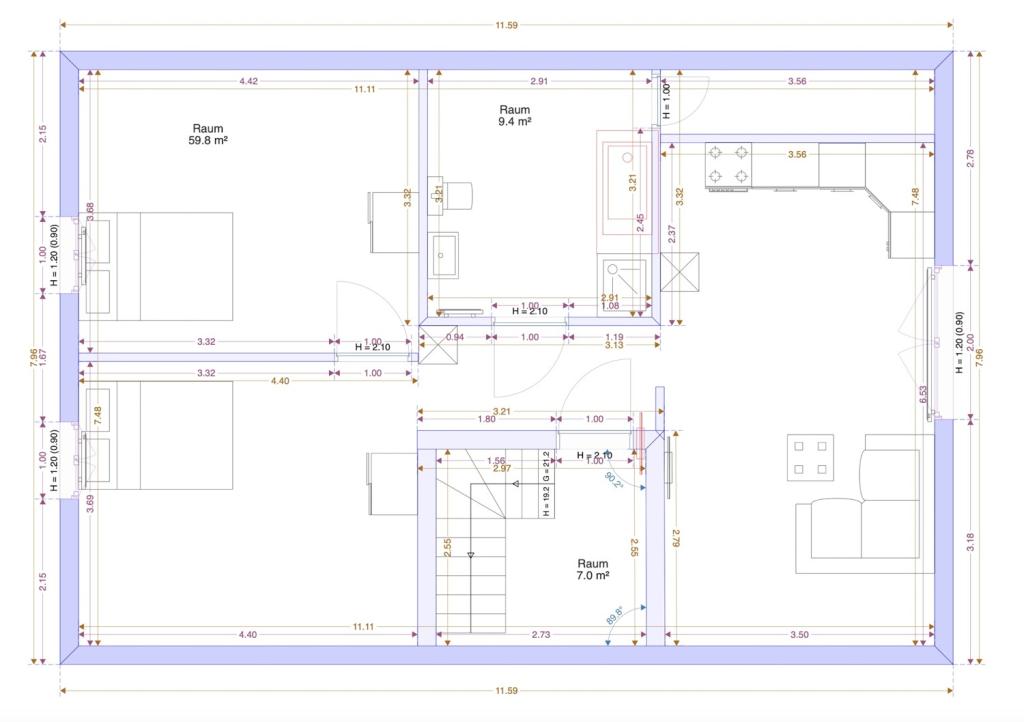 Grundriss Dachgeschoss