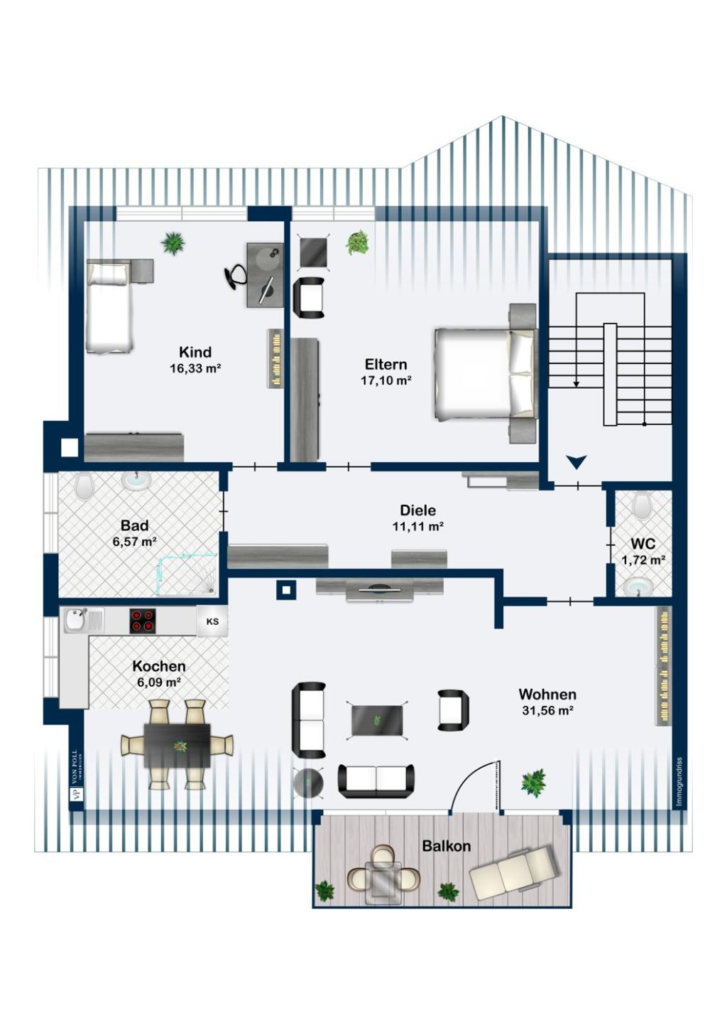 Dachgeschosswohnung