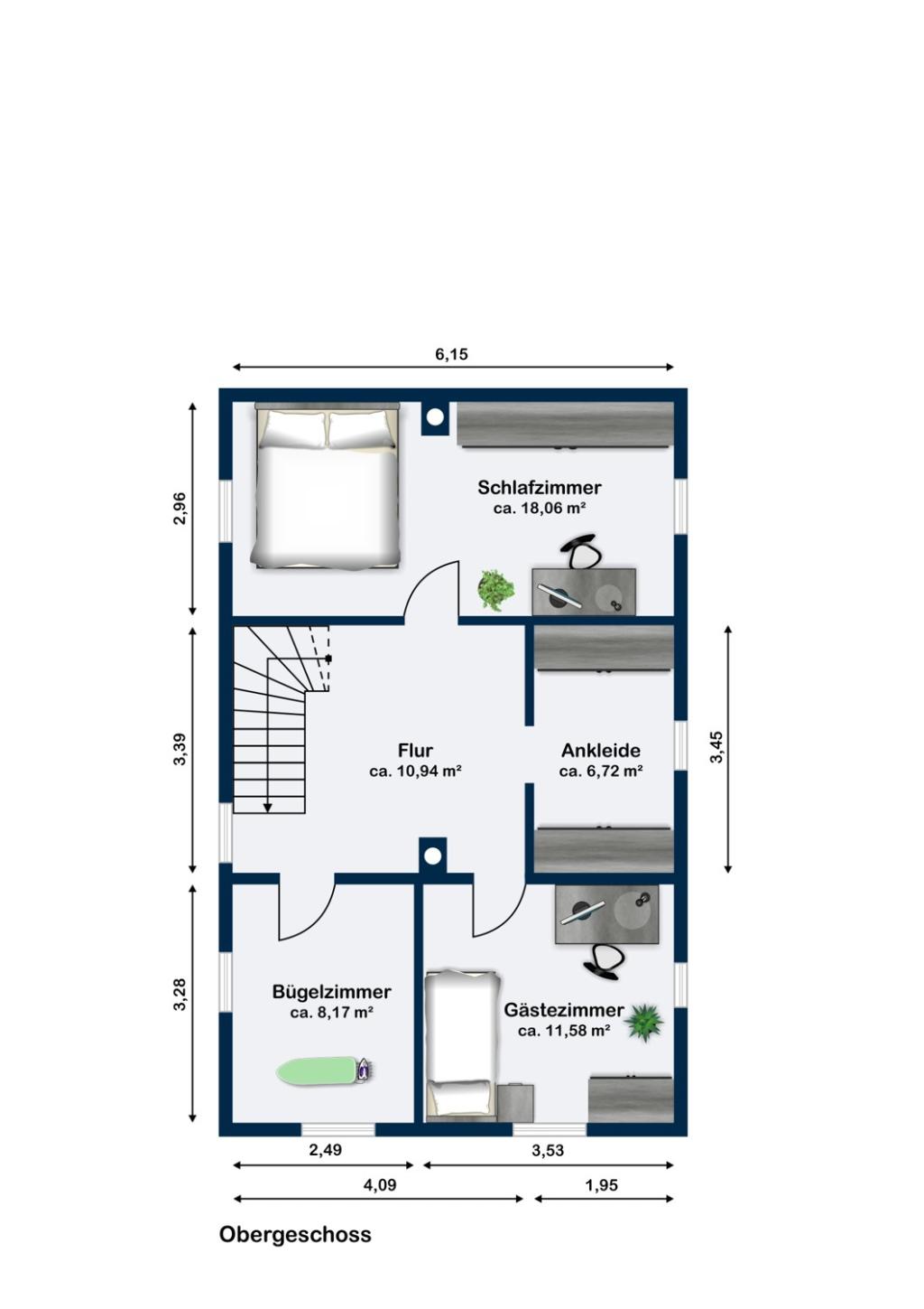 Grundriss Obergeschoss