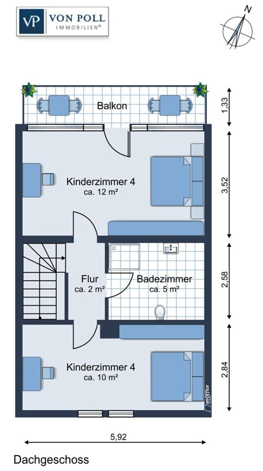 Grundriss - Dachgeschoss