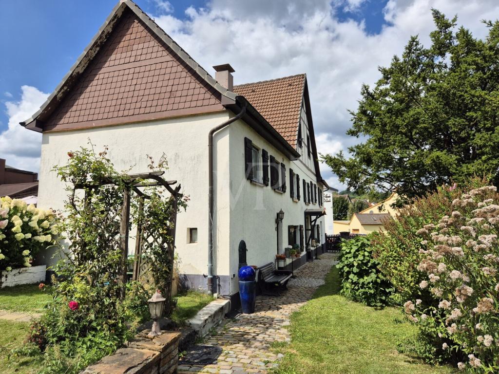 Seitliche Hausansicht