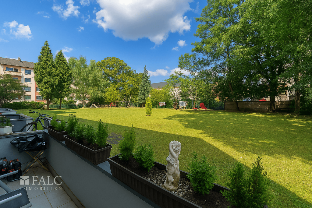 Garten mit Spielplatz