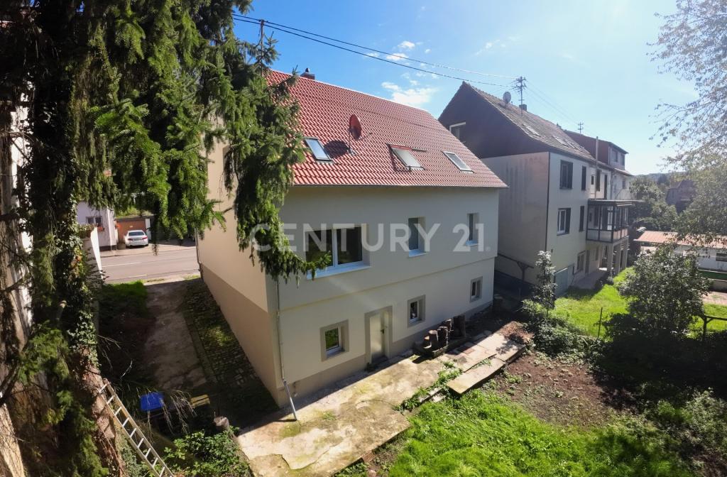 Rückseite des Hauses von der linken Seite