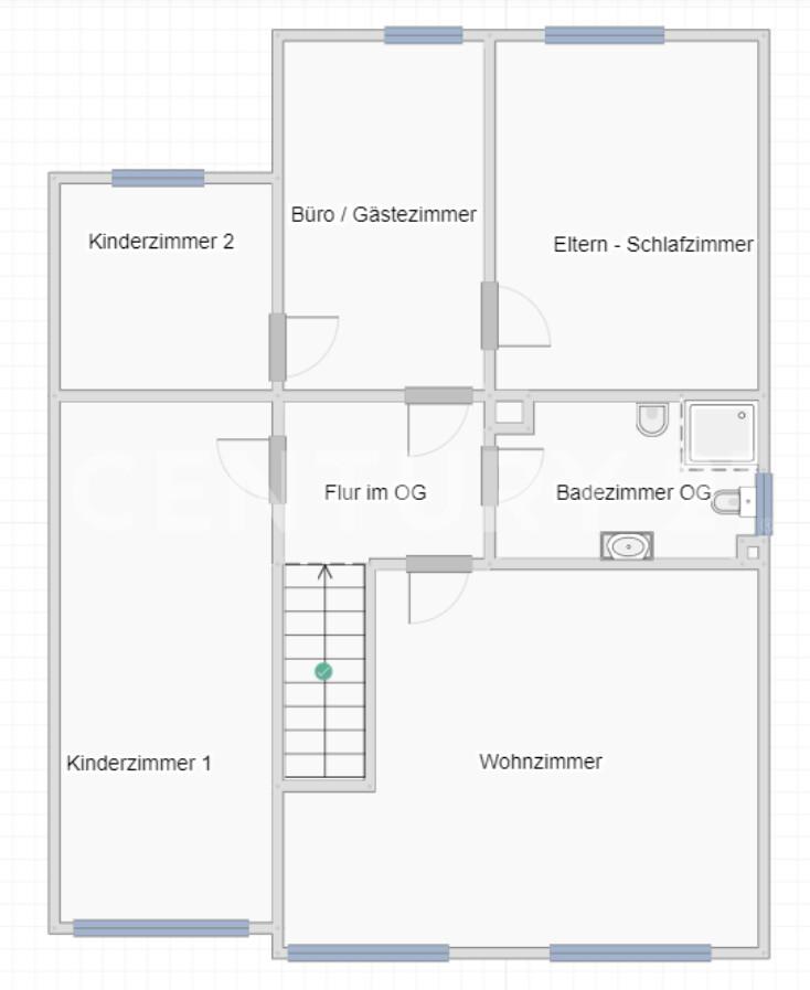Grundriss Obergeschoss
