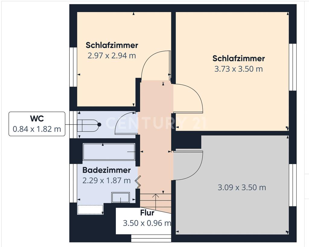 Grundriss Obergeschoss