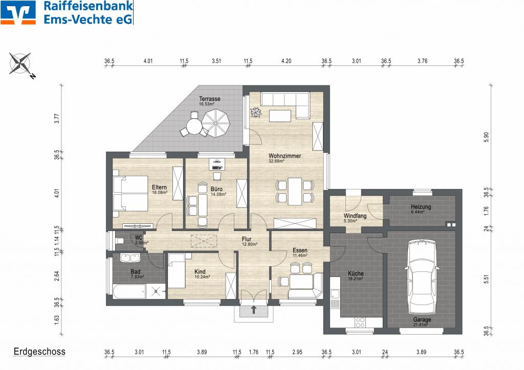 überarbeiteter Grundriss EG