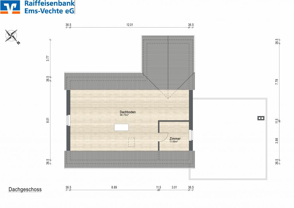 überarbeiteter Grundriss DG