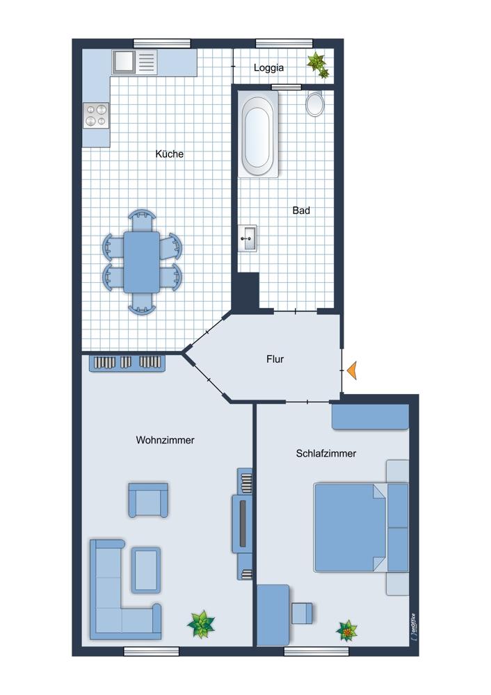 2-Zimmer-Wohnung in der Karlsruher Oststadt - Photo 4