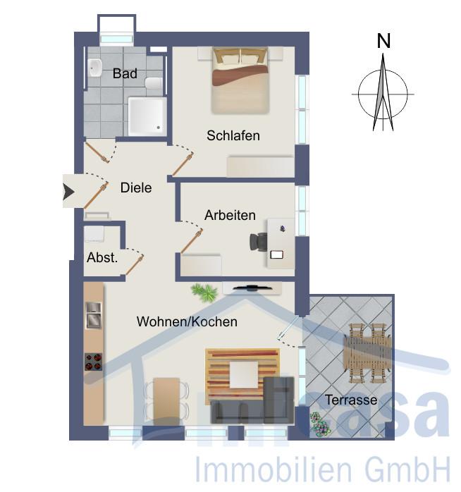 Grundriss Wohnung-Nr. 1