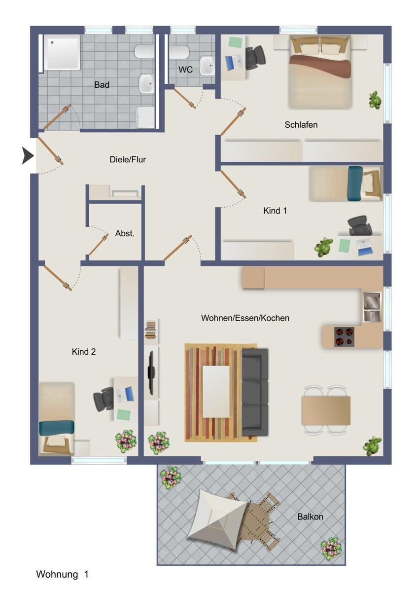 Wohnung 1