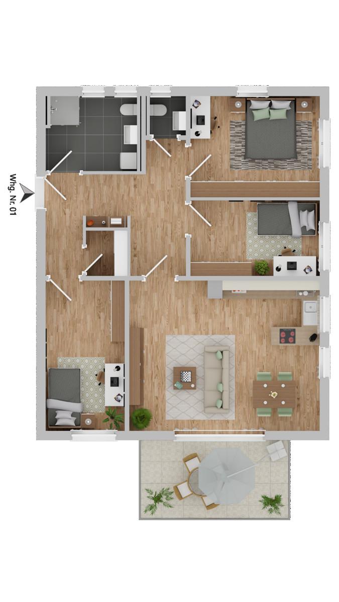 Wohnung-Nr. 1