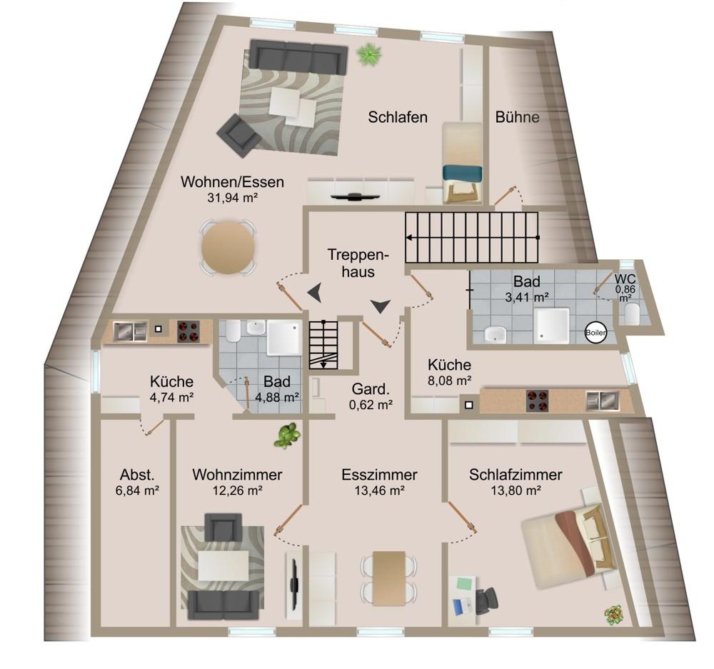 Grundriss Dachgeschoss