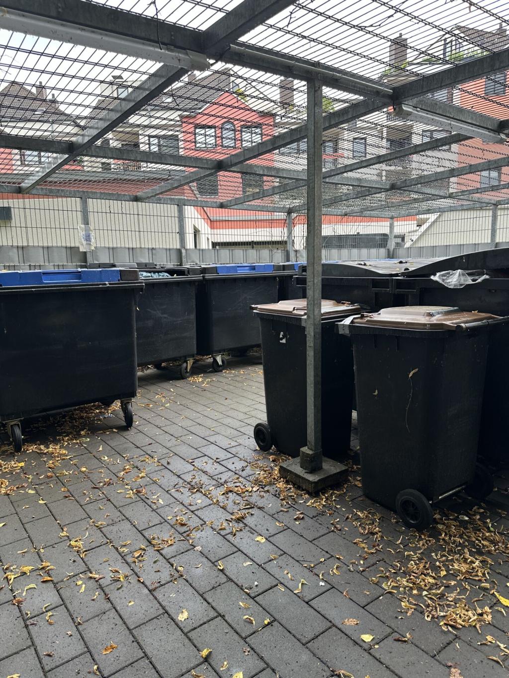 Unterstellplatz Mülltonnen