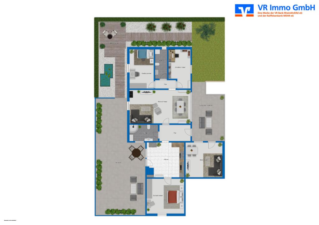 Hochparterre Betreiberwohnung