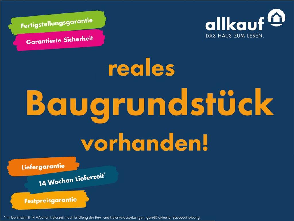 Reales Baugrundstück vorhanden