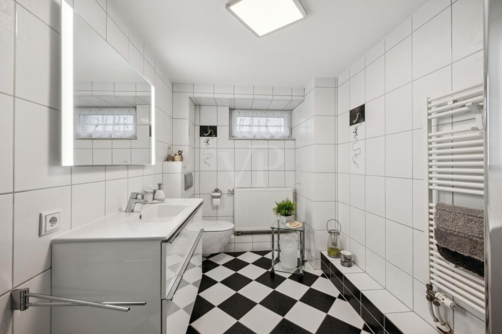 Badzimmer mit Dusche im Souterrain 