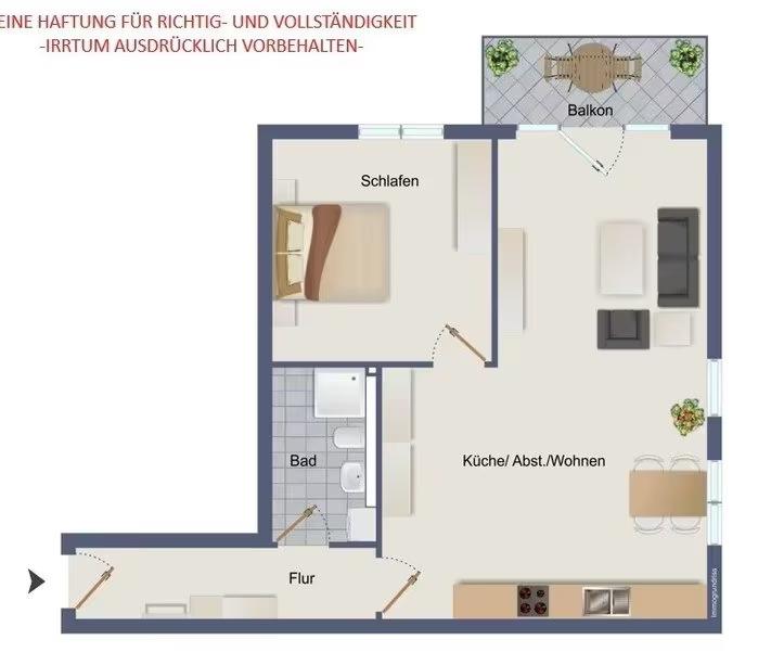 Barrierefreie 2-Zimmer-Wohnung im 1. OG mit Fahrstuhl im Zentrum von Brande-Hörnerkirchen - Foto 1