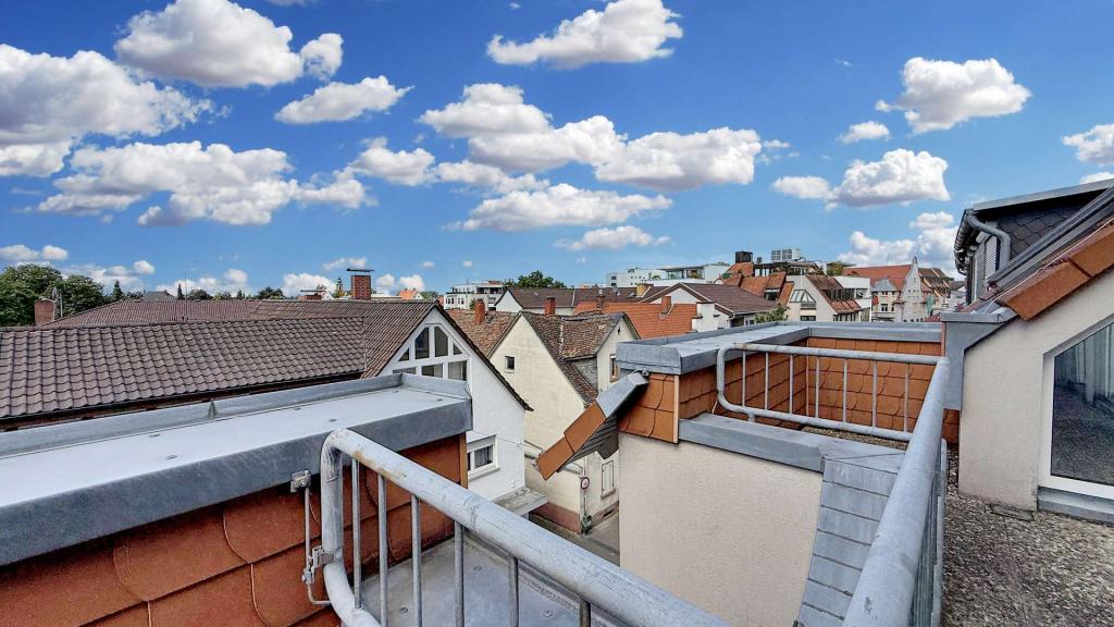 Maisonette: Blick vom Balkon rechts