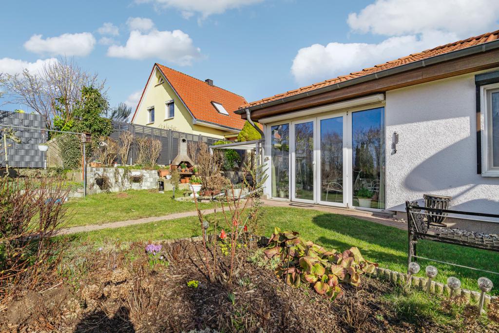 Blick auf Wintergarten