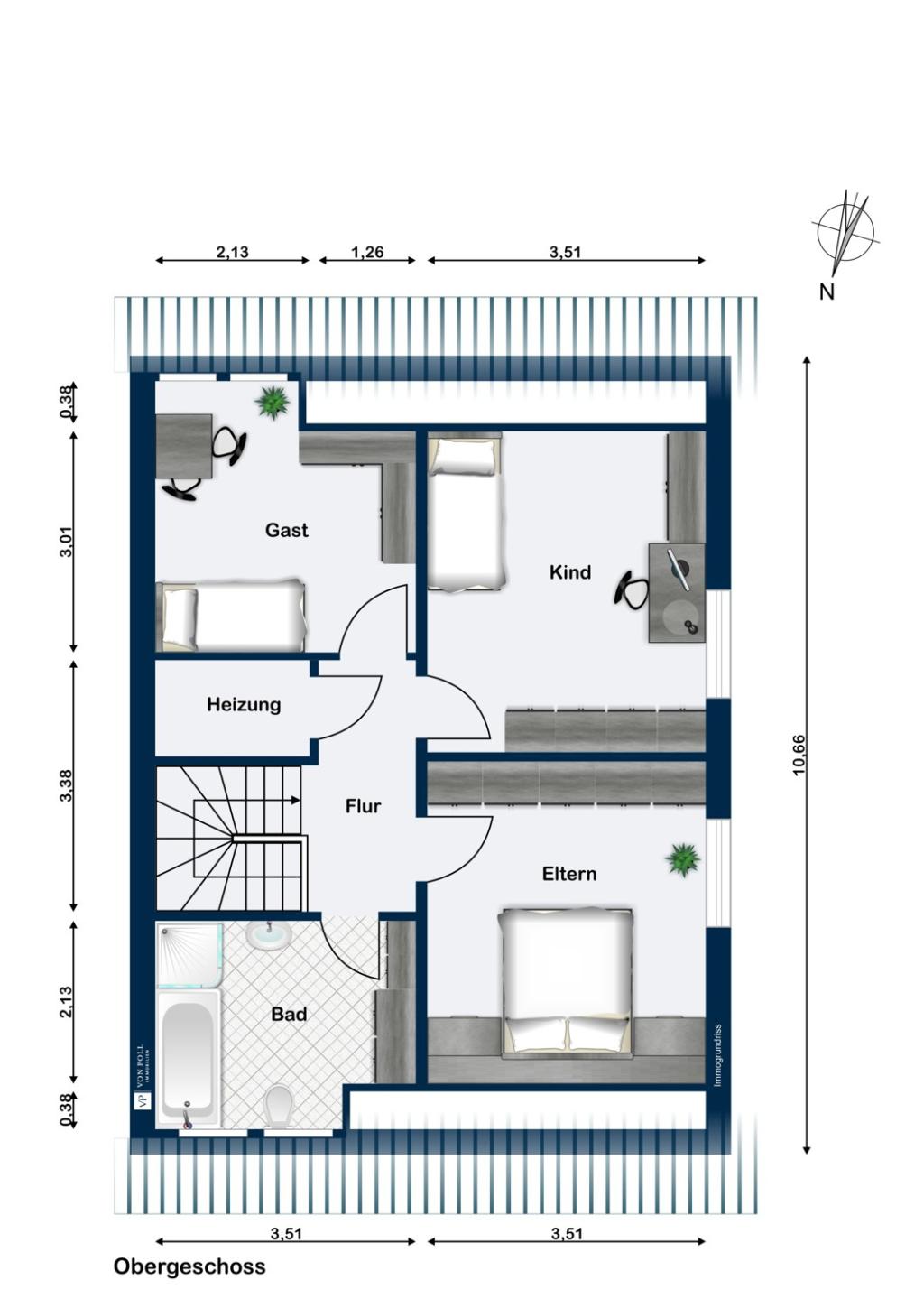 Grundriss Obergeschoss