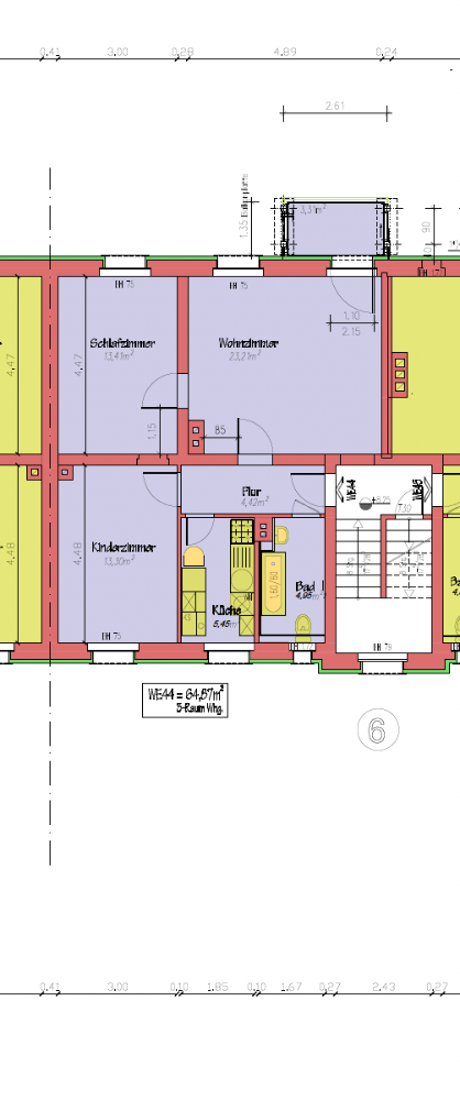 helle 3 Raum Wohnung in ruhiger Lage 2. OG links mit Balkon ab 01.12.2026 - Photo 4