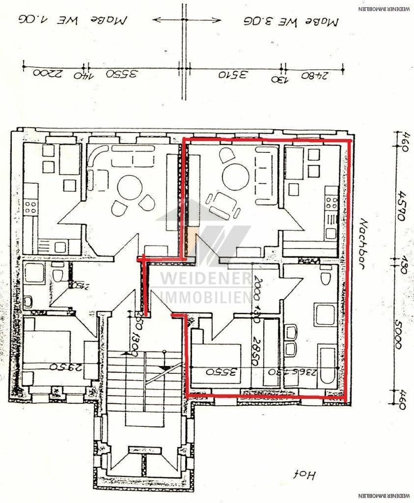 Grundriss markiert OG rechts
