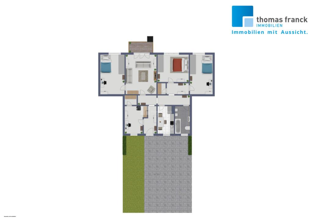 Grundriss mit Stellplatz