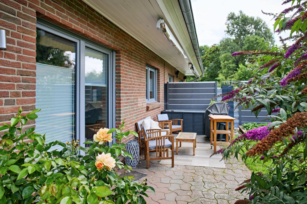 Die schöne Gartenterrasse