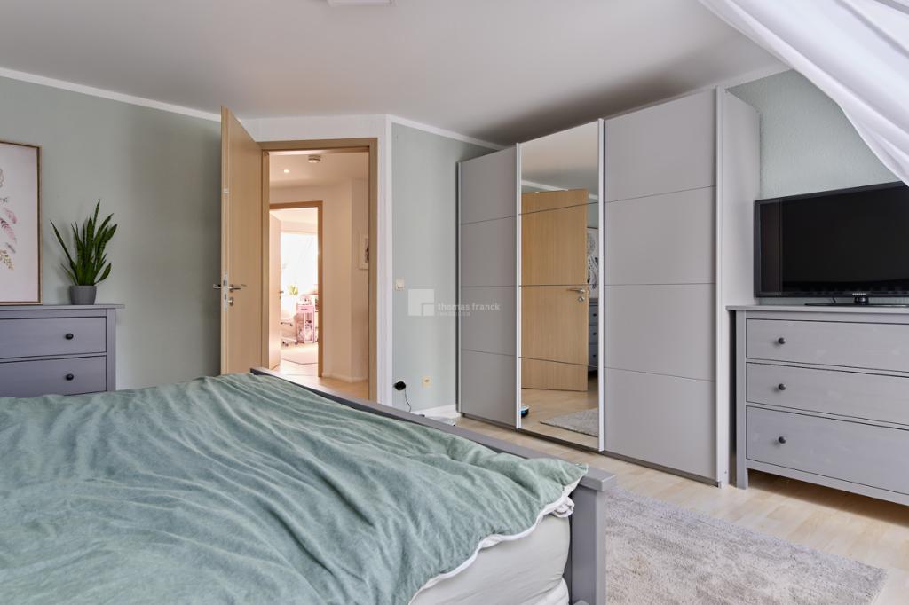 Aus dem Schlafzimmer sehend