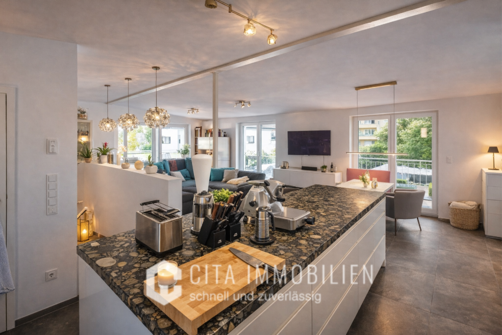 Exklusive 2,5 Zimmer Penthouse-Maisonette mit Dachterrasse & Stellplatz in Frankfurt-Preungesheim - Foto 2