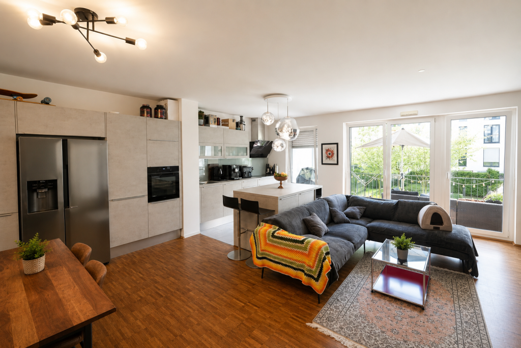 Hochwertige 3-Zimmer-Wohnung mit Luxus-Küche und Balkon im Gallusviertel - Foto 1