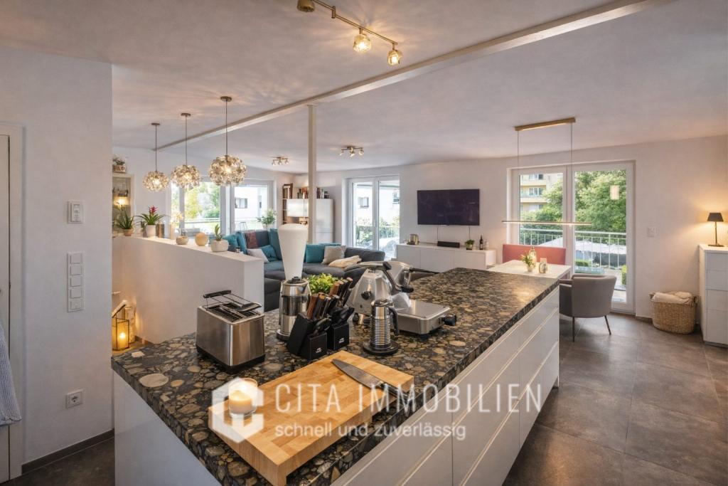 Exklusive 2,5 Zimmer Penthouse-Maisonette mit Dachterrasse & Stellplatz in Frankfurt-Preungesheim - Foto 3