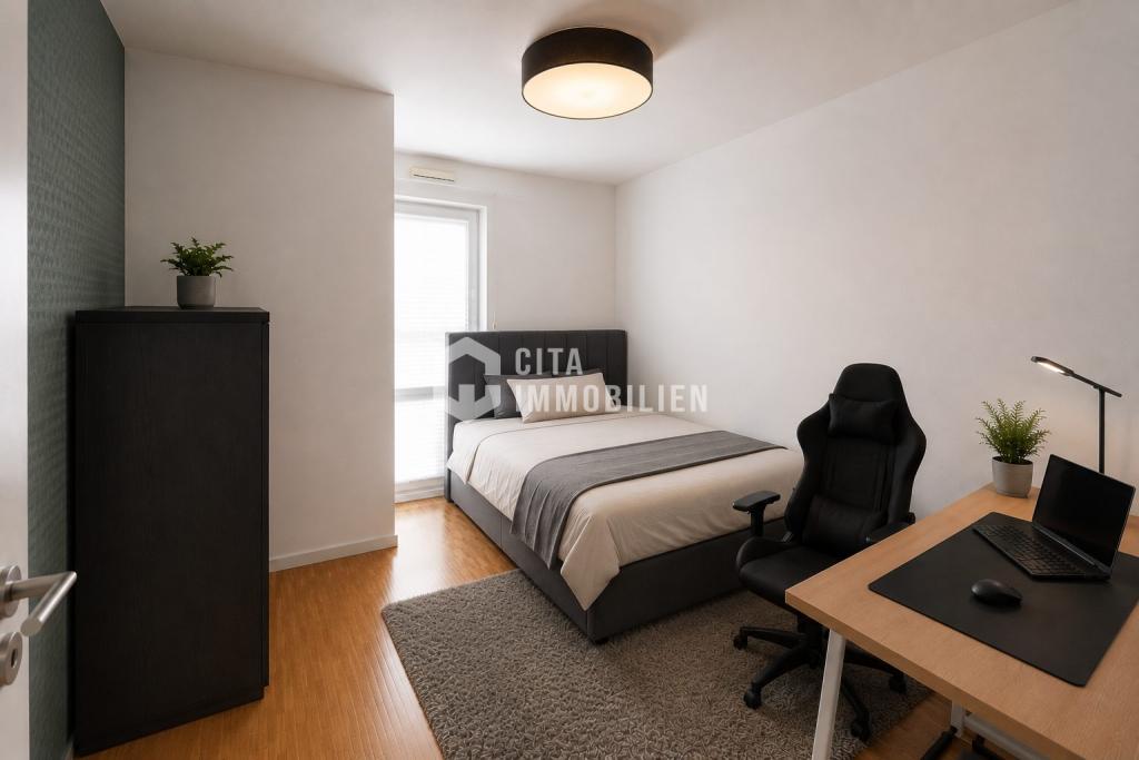 Moderne 4-Zimmer-Wohnung mit Terrasse und Tiefgaragenstellplatz in Frankfurt-Gallus - Photo 4