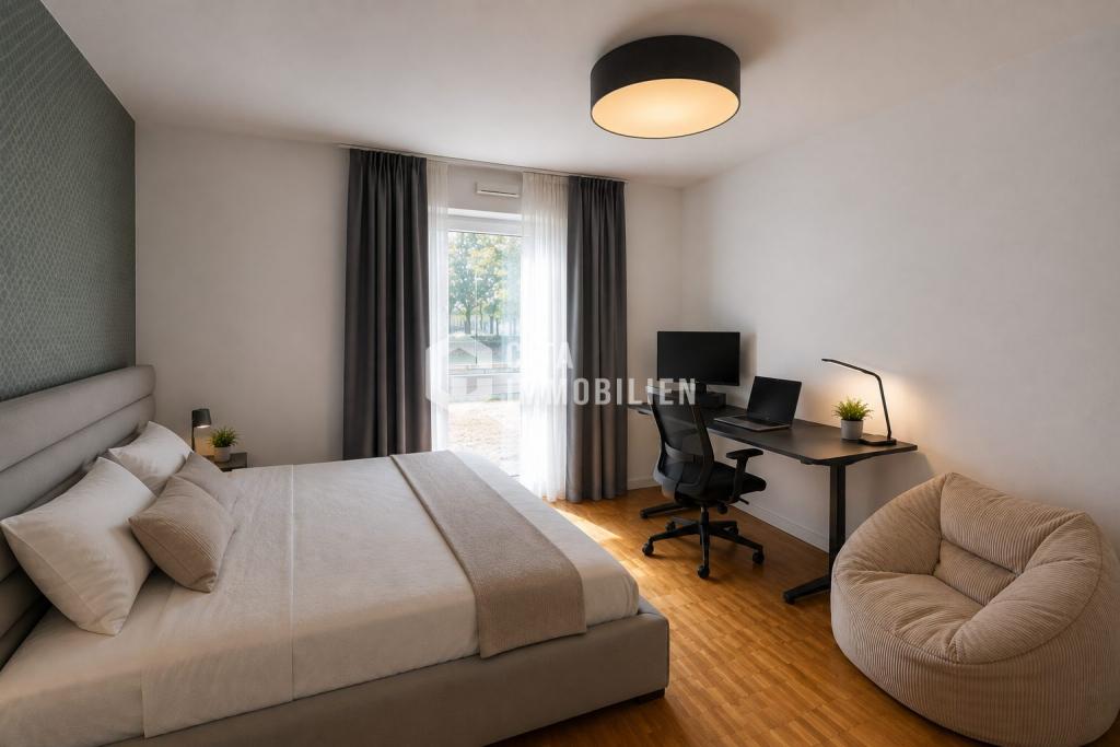 Moderne 4-Zimmer-Wohnung mit Terrasse und Tiefgaragenstellplatz in Frankfurt-Gallus - Foto 3