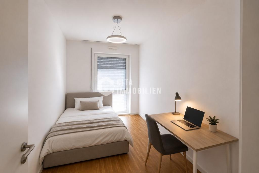 Moderne 4-Zimmer-Wohnung mit Terrasse und Tiefgaragenstellplatz in Frankfurt-Gallus - Foto 4