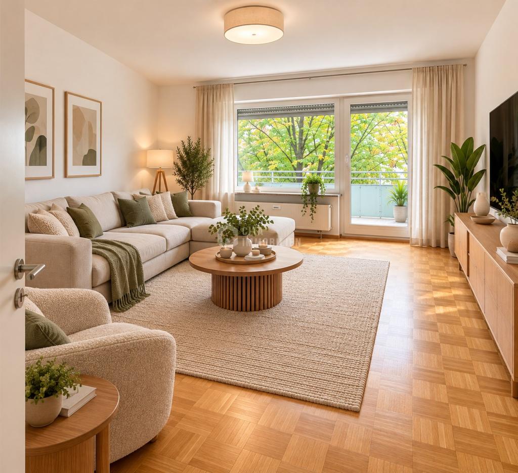 1-Zimmer-Etagenwohnung Frankfurt-Hausen, 45 m² | Terrasse, Garten, Stellplatz - Photo 1