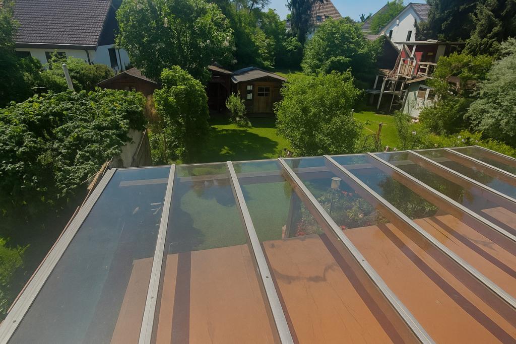 Grüner Rückzugsort im Garten