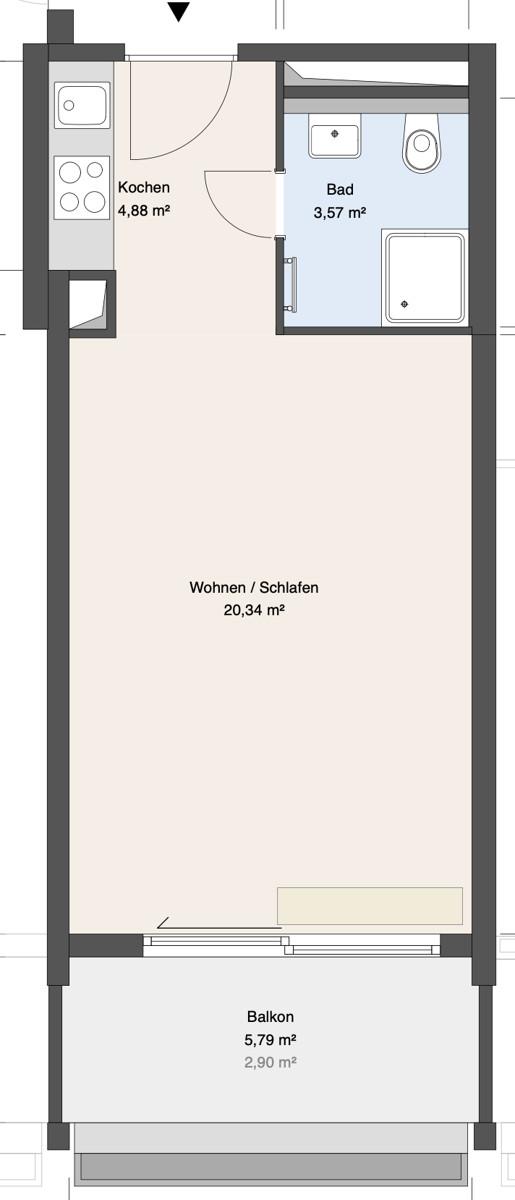 Grundriss Whg 5