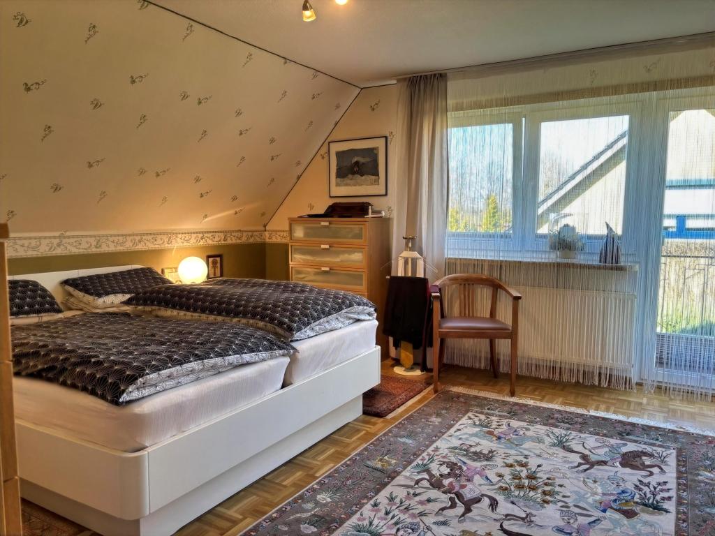 Blick ins Schlafzimmer