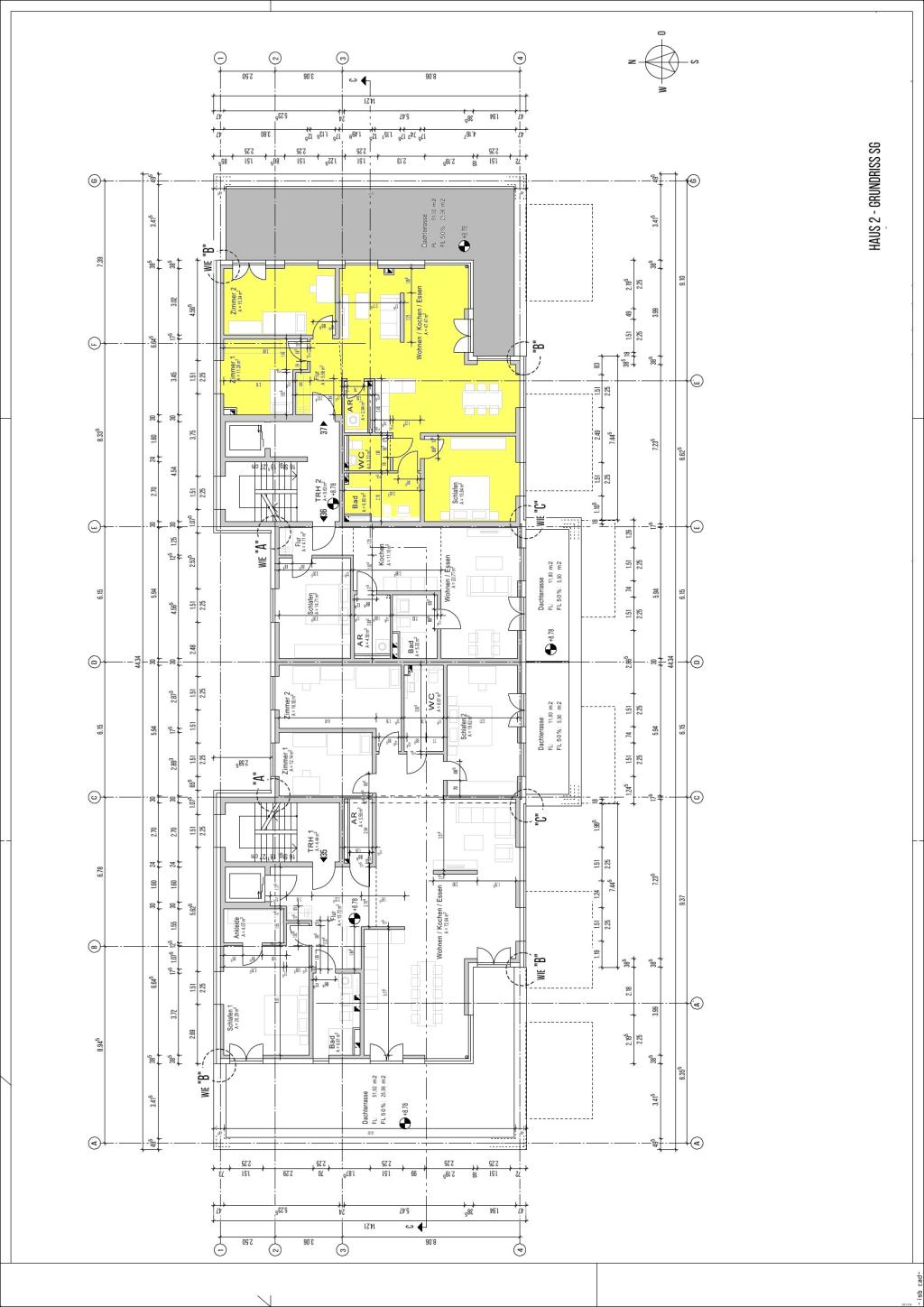 Grundriss Whg. 37- Penthouse