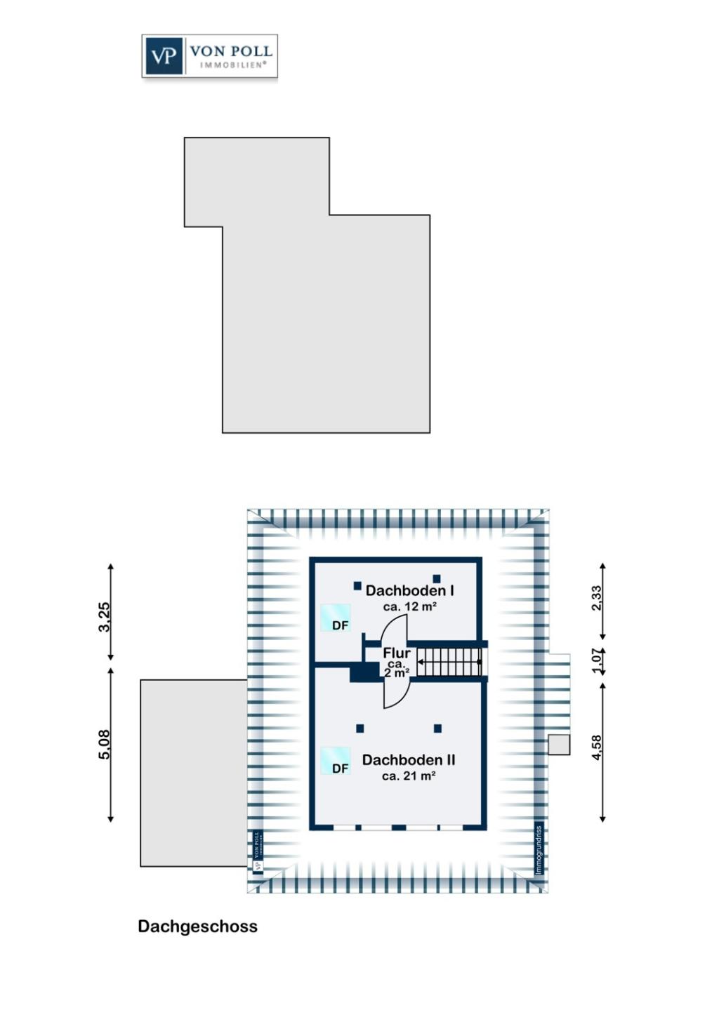 Grundriss Dachboden