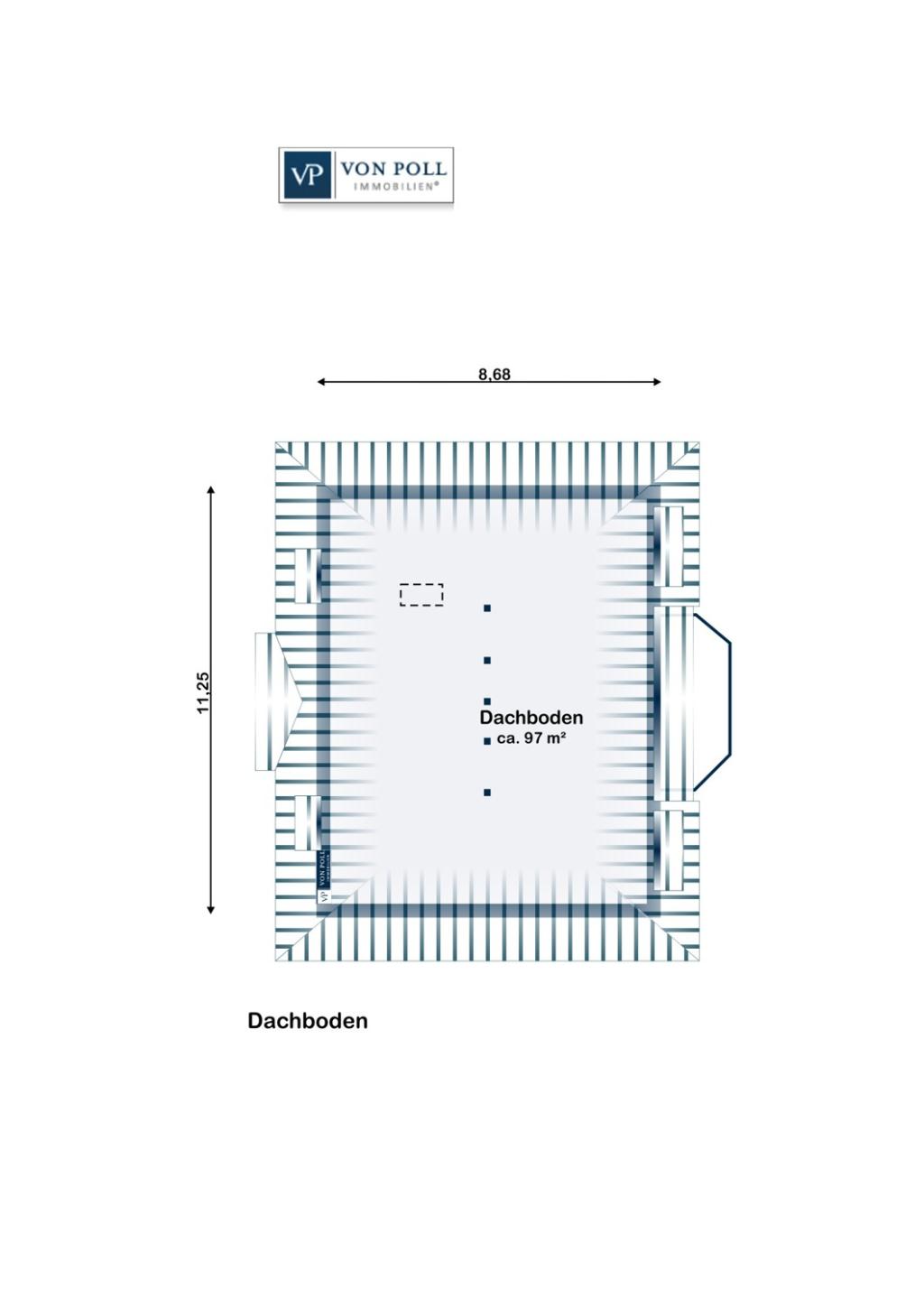 Grundriss Dachboden
