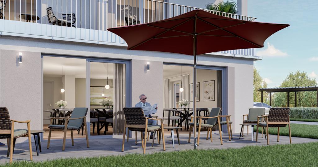 Erstbezug – Wohlfühlen über den Dächern: 2-Zimmer-Wohnung mit Dachterrasse im BETREUTEN WOHNEN! - Photo 4